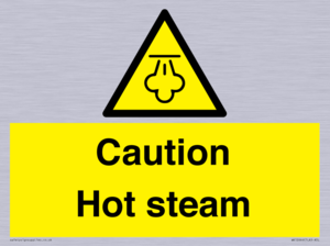 Caution Hot steam